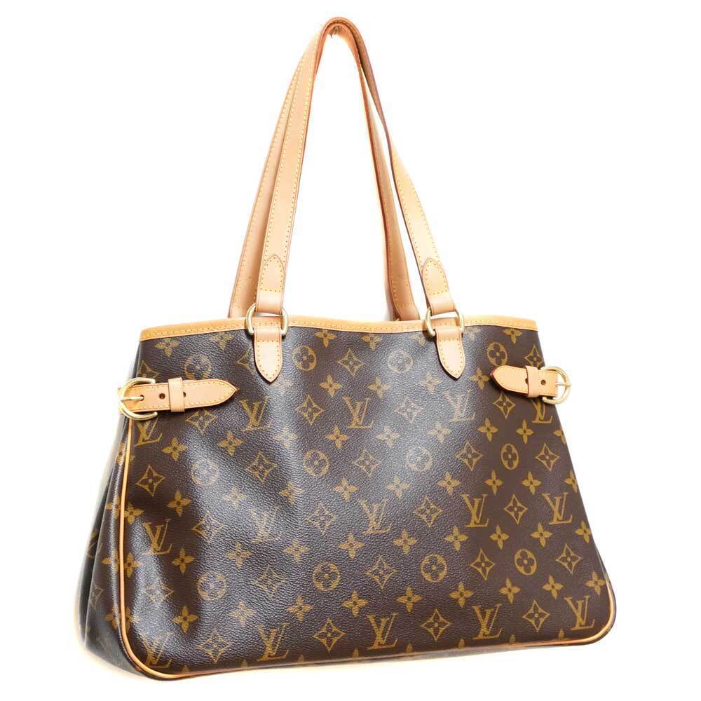 LOUIS VUITTON Batignolles Horizontal Monogram Shoulder Bag Brown Handbag Tote